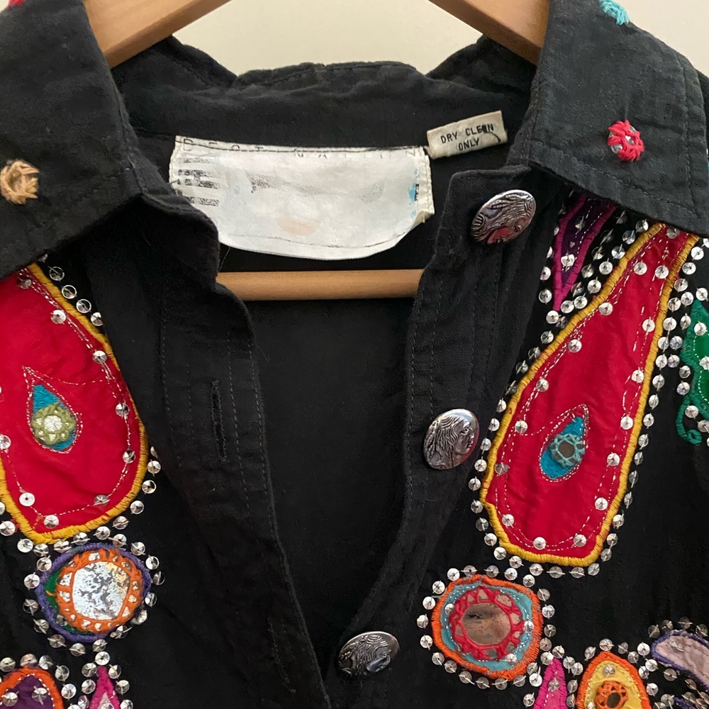 VTG OTHER Destination Embroidered cropped bolero jacket size S - Picture 14 of 16